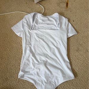 Amazon White Short Sleeve Bodysuit